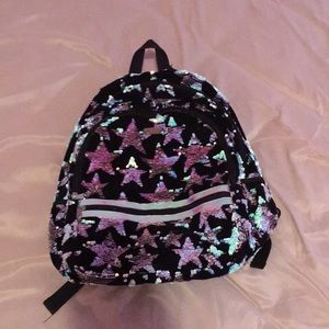 Justice sequins book bag
